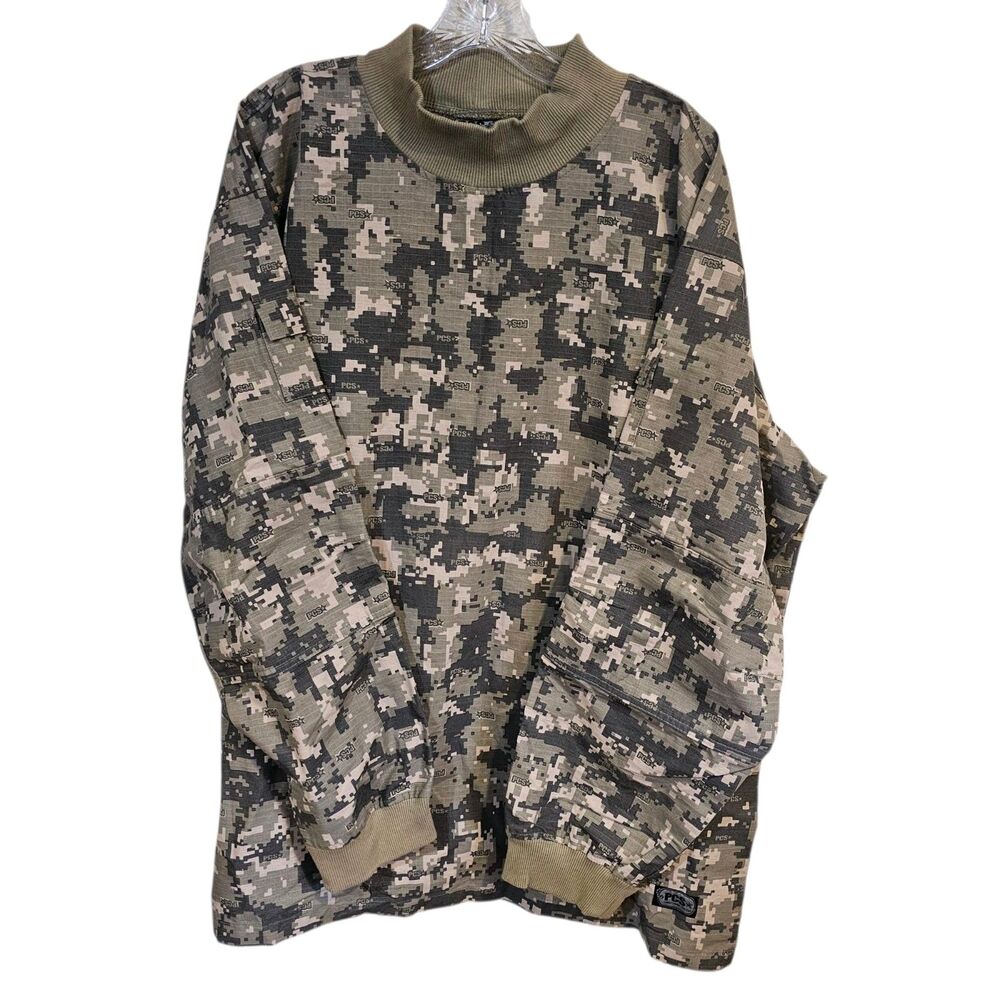PCS Pursuit Combat Systems Paintball Digital Camo Shirt Size XL Long Sleeve